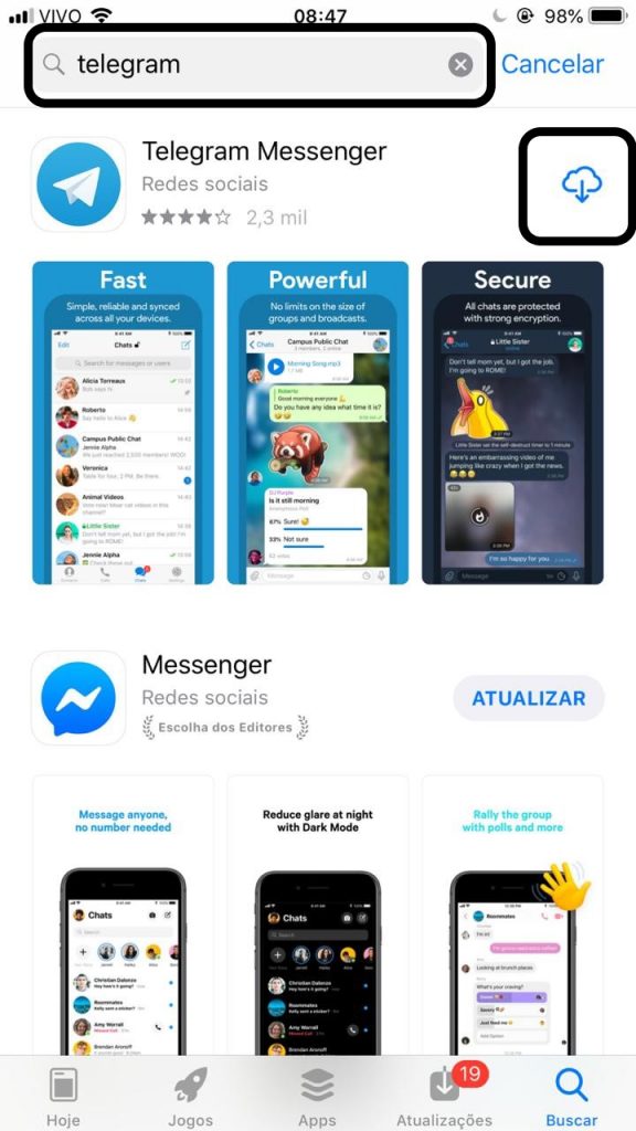 Instalando o Telegram 2