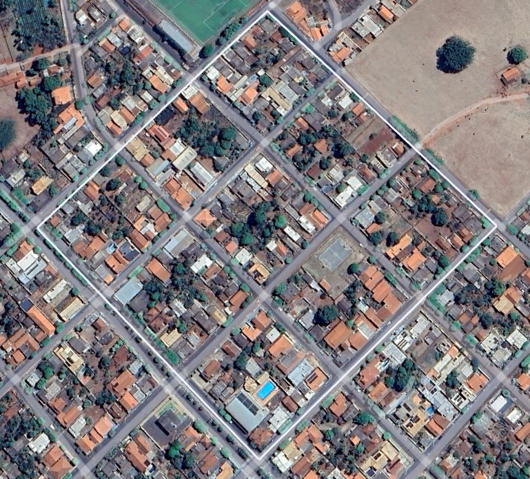 Figura 1: Área de Interesse de 8,7 ha - Santa Albertina - SP