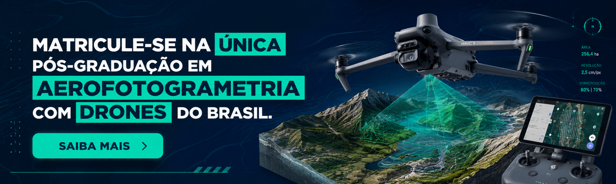Pós-Graduação em Aerofotogrametria com Drones